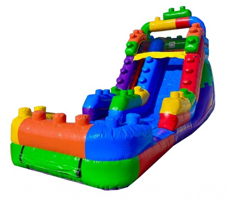 15ft Mega Blocks Water Slide